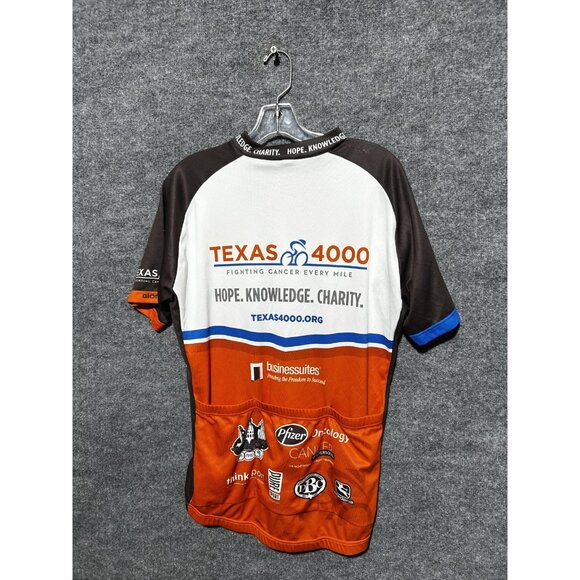 Giordana Other - Giordana Cycling Jersey Mens Large Orange Zip Short Sleeve Pockets Texas 4000